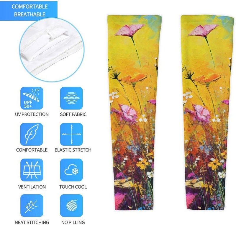 QiErDesign Marble Sports Compression Arm Sleeves for Men & Women - Youth Arm Sleeve Baseball Volleyball Sleeves & Basketball Sleeve - Image 4